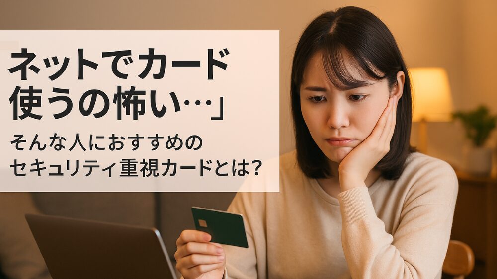 不正利用が心配なあなたに｜補償・通知・ナンバーレスで選ぶ安心のクレジットカード