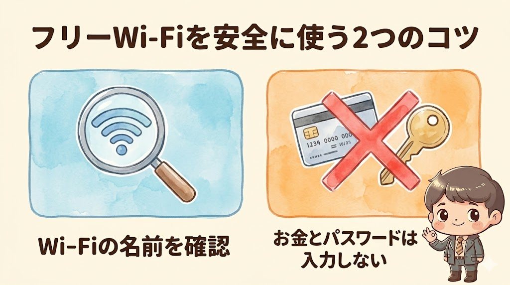 マクドナルドのフリーWi-Fiを安全に使う2つのコツ(Wi-Fiの名前を確認・お金とパスワードは入力しない)